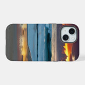 Ocean Sunset Reflection Telefoon Case iPhone 15 Hoesje (Achterkant horizontaal)