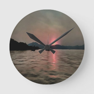 Ocean Sunset Sailboat Sunset Bozburun Marmaris Ronde Klok