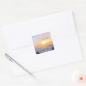 Ocean Sunset Save the Date Stickers (Envelop)