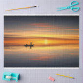 Ocean Sunset Vist Boat Decoupage Tissue Paper Tissuepapier (Craft)