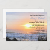 Ocean Sunset Wedding Uitnodiging (Voorkant / Achterkant)