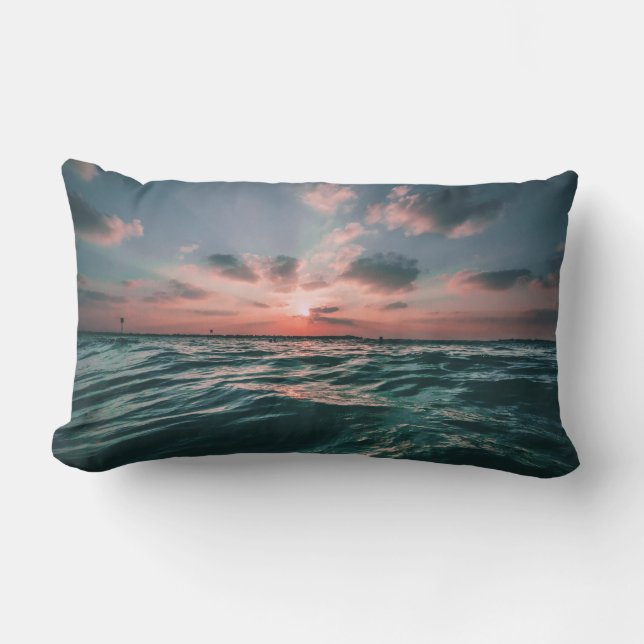 Ocean Sunset-werpkussen Kussen (Voorkant)