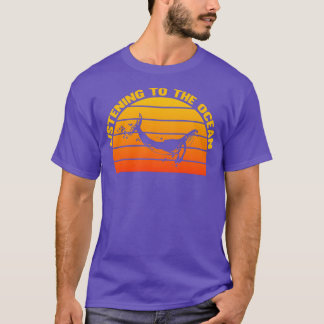 Ocean Sunset Whale Lover T-shirt