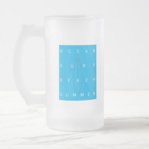 OCEAN SURF BEACH SUMMER MATGLAS BIERPUL