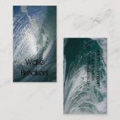 Ocean Surf Tidal Wave Grey Visitekaartjes (Voorkant / Achterkant)
