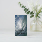 Ocean Surf Tidal Wave Grey Visitekaartjes (Staand voorkant)