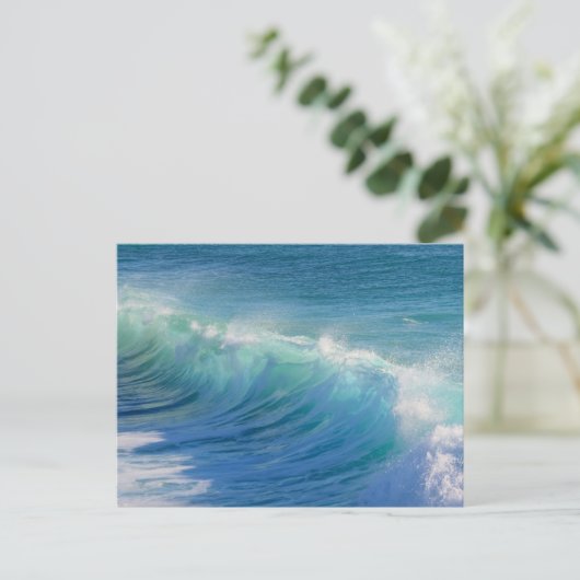 Ocean Surf Wave Briefkaart (Staand voorkant)