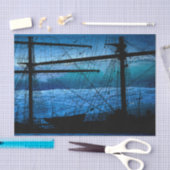 Ocean Tall Sailboat Decoupage Paper Tissuepapier (Craft)