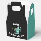 Ocean Theme Boys Birthday Anglerfish O-ally Bedankdoosjes (Geopend)
