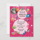 Océan Thème Invitation à la fête d'anniversaire de (Devant)