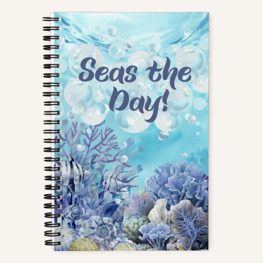 Ocean Thème Spiral Deluxe Carnet (Recto)
