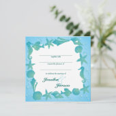 Ocean Theme Wedding invitation (Debout devant)