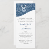 Ocean Theme Wedding Invitions Sjabloon Kaart (Voorkant / Achterkant)