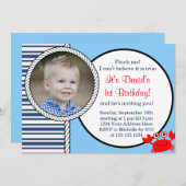 Ocean Thmet Birthday Invitation Kaart (Voorkant / Achterkant)