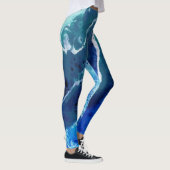 Ocean Tide Abstracte Leggings (Rechts)
