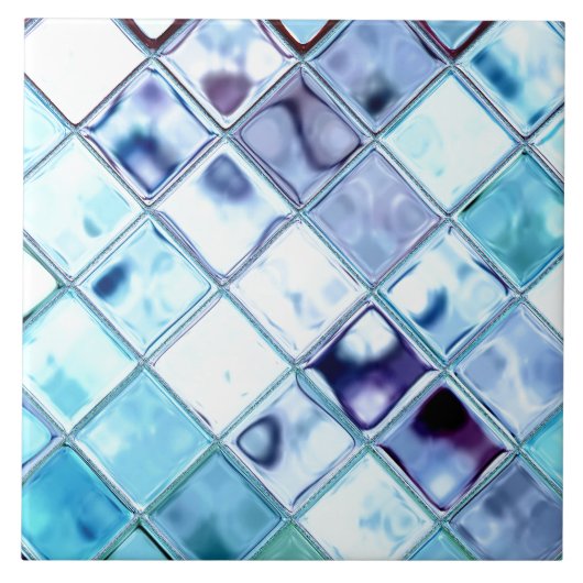 Ocean Tile of Trivet ~ custom ~ Customizable! Tegeltje (Voorkant)