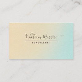 Ocean Tone Minimalist QR Code Professional Visitekaartje