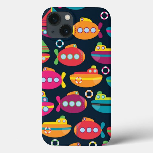 Ocean Transportation Pattern Case-Mate iPhone Case (Achterkant)