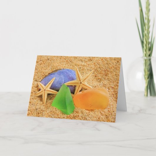 Ocean Treasures Birthday Kaart (Voorkant)