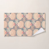 Ocean Treasures Grijs met schelpen en zeesterren Bad Handdoek (Handdoek)