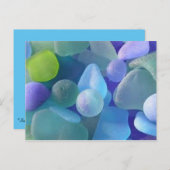 Ocean Treasures Zee Glass Briefkaarten (Voorkant / Achterkant)