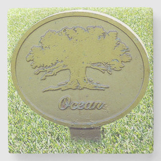 Ocean Tree Golf, Kiawah Island, SC Marmer Onderzet Stenen Onderzetter