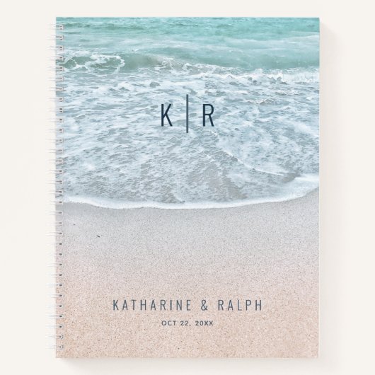 Océan tropical & Sandy Beach Mariage Livre d'invit (Devant)
