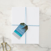 Ocean Tropical Wedding Jubileum Dank u Cadeaulabel (Met Touw)