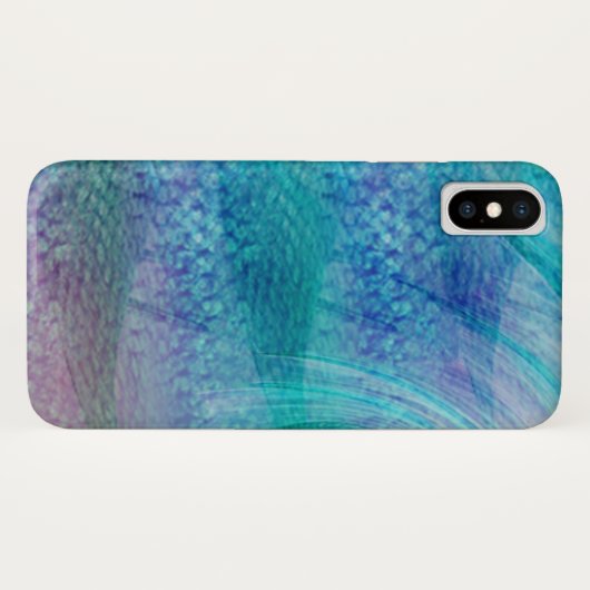 Ocean Turquoise GIrly Mermaid tail Case-Mate iPhone Case (Achterkant (horizontaal))