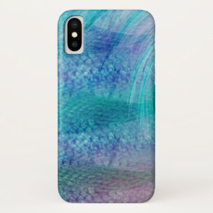 Ocean Turquoise GIrly Mermaid tail iPhone X Hoesje
