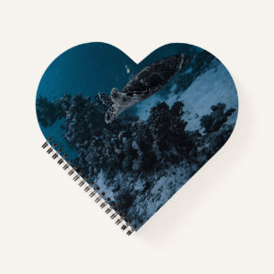 Ocean Turtle Heart Notitieboek - Natuur-geïnspiree
