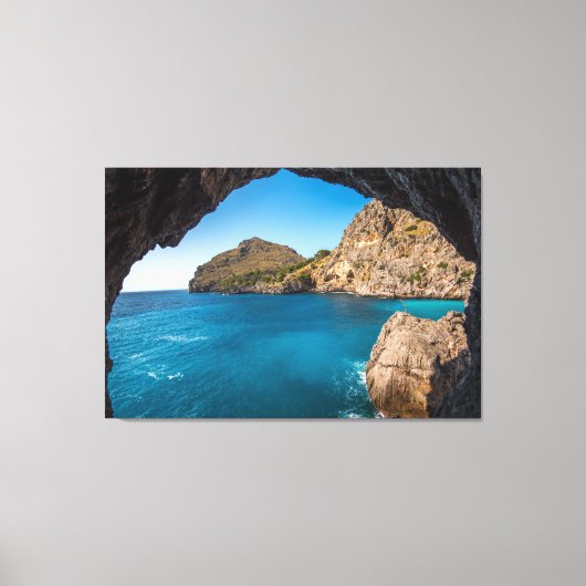 Ocean Uitzicht Beach Scene Art Wall Canvas Afdruk (Voorkant)