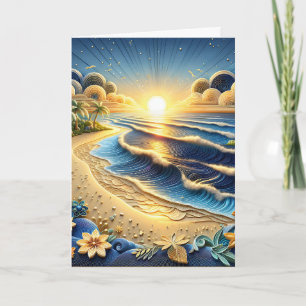 Ocean Uitzicht Happy Jubileum Kaart