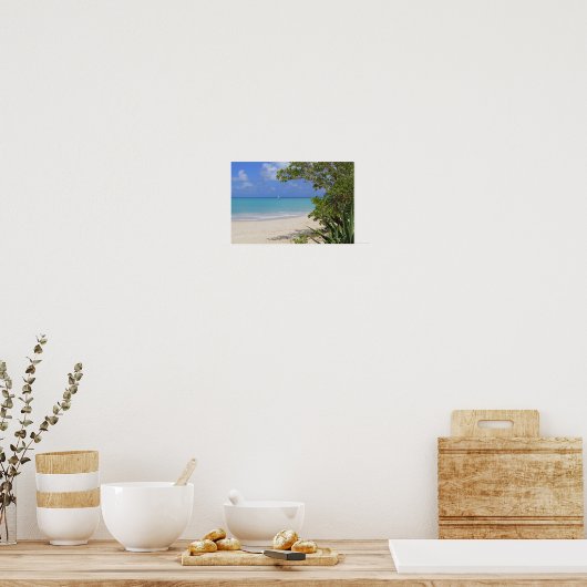 Ocean Uitzicht in Antigua Canvas Print (Keuken)