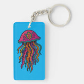Ocean Vibes Jellyfish Keychain (achterkant)