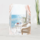 Ocean View Boats Thinking of You Kaart (Achterkant)