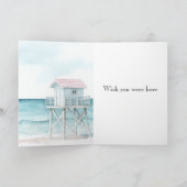 Ocean View Boats Thinking of You Kaart (Binnen)