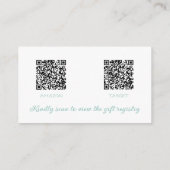 Ocean Vrijgezellenfeest Gift Reqistry QR-code Informatiekaartje (Achterkant)