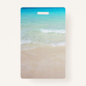 Ocean Water Beach Scene Photo Custom Badge (Achterkant)