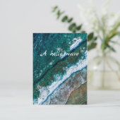 Ocean Water Beach Waves Briefkaart (Staand voorkant)