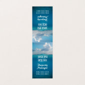 Ocean Water Blue Background Visitekaartjes (Buitenkant ongevouwen)