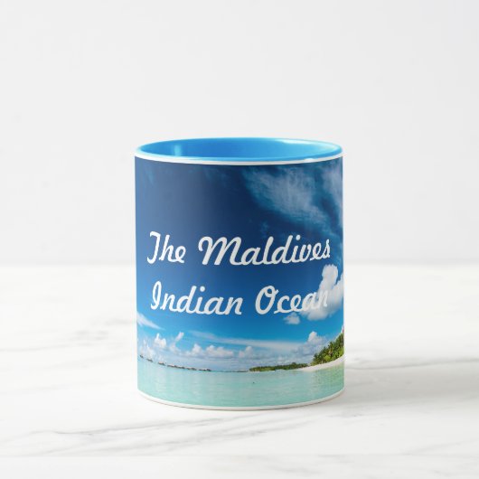 Ocean Water Uitzicht Maldiven Indische Oceaan Mok (Midden)