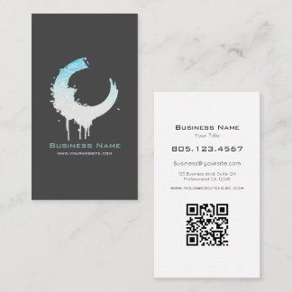 Ocean Water & White Sand Swirl • Custom Editable Visitekaartje