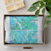 Ocean Waters golft waterverf greens ontkoppeling Tissuepapier (Geschenk)