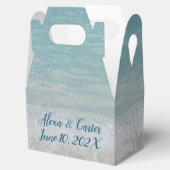 Ocean Waterverf Wedding Bedankt Bedankdoosjes (Geopend)