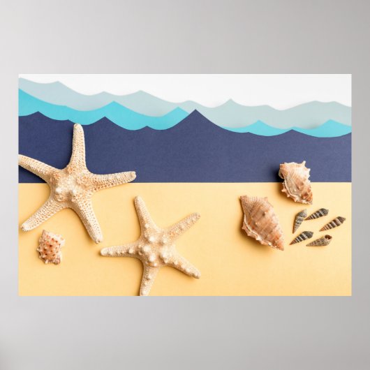 Ocean Wave Art Poster (Voorkant)