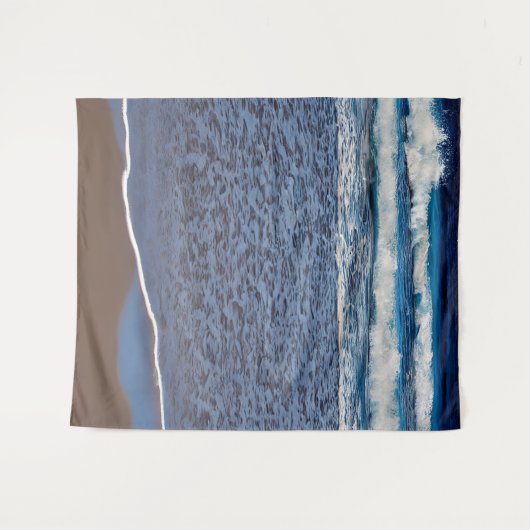 Ocean Wave Beach Shoreline Wandkleed (Voorkant (horizontaal))