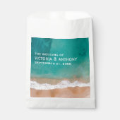 Ocean Wave, Beach Wedding Bedankzakje (Voorkant)