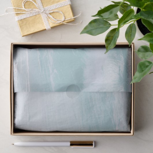 Ocean Wave Blue Tissue Paper Tissuepapier (Geschenk)