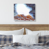 Ocean Wave Canvas afdrukken (Insitu (Slaapkamer))